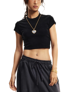 Snow Washed Crop Top