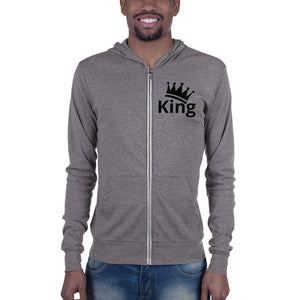 Unisex zip hoodie King