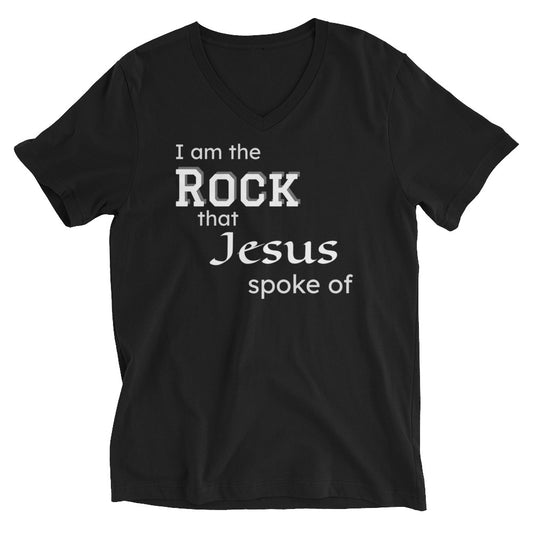 Unisex Short Sleeve V-Neck T-Shirt (Rock)