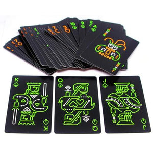 24K Gold Playing Cards Poker Game Deck Gold Foil Poker Set Plastic Magic Card Waterproof Cards Magic