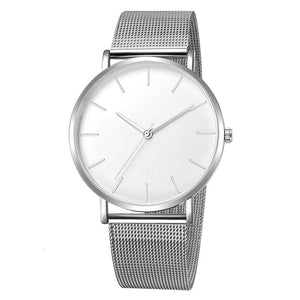 Open image in slideshow, Minimalist Men Fashion Ultra Thin Watches Simple Men Business Stainless Steel Mesh Belt Quartz Watch Relogio Masculino
