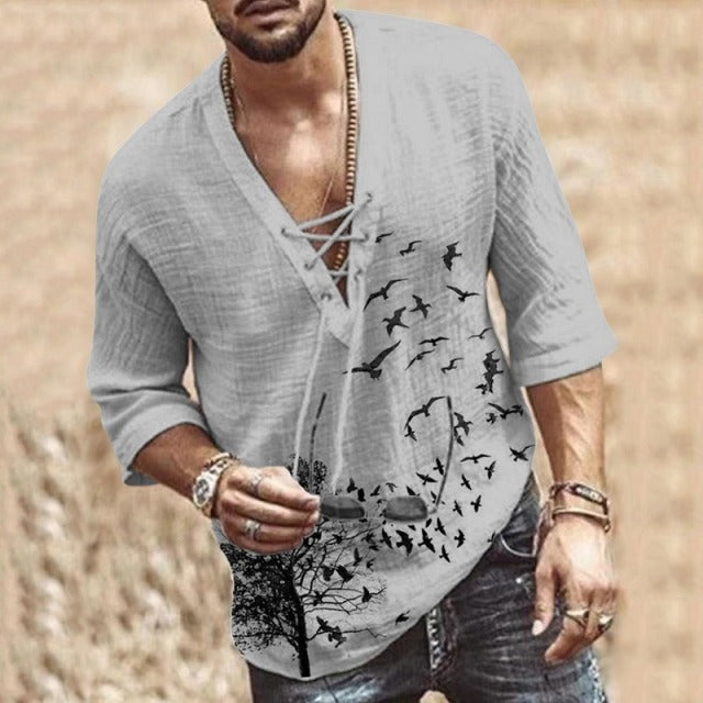 New Mens Basic Shirts Spring Summer Casual Shirt Short Sleeve Cotton Linen Shirts Men Loose Collar Shirt silk Chemise Homme Tops