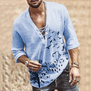 New Mens Basic Shirts Spring Summer Casual Shirt Short Sleeve Cotton Linen Shirts Men Loose Collar Shirt silk Chemise Homme Tops